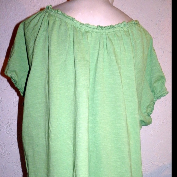 Bit & Bridal NWOt Green 100% Cotton Tunic Top - Picture 3 of 7